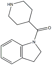 1-(piperidine-4-carbonyl)-2,3-dihydro-1H-indole Structure
