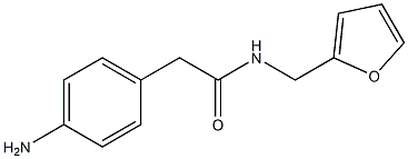 2-(4-aminophenyl)-N-(furan-2-ylmethyl)acetamide Structure