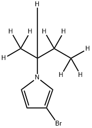 3-Bromo-1-(sec-butyl-d9)-pyrrole Structure