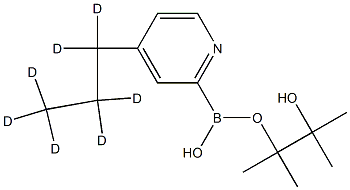 4-(n-Propyl-d7)-pyridine-2-boronic acid pinacol ester 구조식 이미지