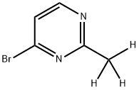 4-Bromo-2-(methyl-d3)-pyrimidine 구조식 이미지