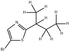 5-Bromo-2-(sec-butyl-d9)-thiazole 구조식 이미지