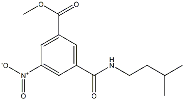 methyl 3-(isopentylcarbamoyl)-5-nitrobenzoate Structure