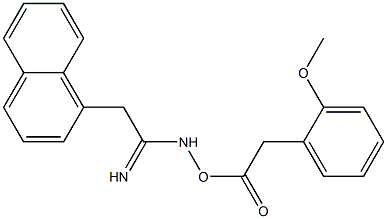 N-(2-(2-methoxyphenyl)acetoxy)-2-(naphthalen-1-yl)acetimidamide 구조식 이미지