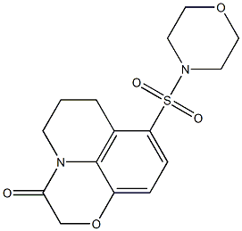 8-(morpholinosulfonyl)-6,7-dihydro-2H-[1,4]oxazino[2,3,4-ij]quinolin-3(5H)-one 구조식 이미지