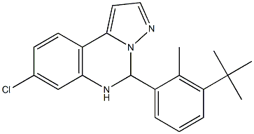 5-(3-(tert-butyl)-2-methylphenyl)-8-chloro-5,6-dihydropyrazolo[1,5-c]quinazoline 구조식 이미지