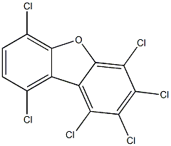 1,2,3,4,6,9-HEXACHLORODIBENZOFURAN (13C12, 99%) 50 ug/ml in Nonane 구조식 이미지