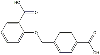 2-((4'-carboxybenzyl)oxy)benzoic acid 구조식 이미지