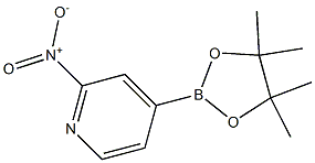 2-nitro-4-(4,4,5,5-tetramethyl-1,3,2-dioxaborolan-2-yl)pyridine 구조식 이미지