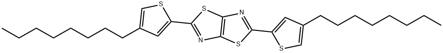 2,5-bis(4-octylthiophen-2-yl)thiazolo[5,4-d]thiazole Structure