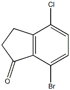 7-Bromo-4-chloro-1-indanone 구조식 이미지