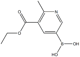 5-(Ethoxycarbonyl)-6-methylpyridine-3-boronic acid Structure