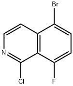 5-Bromo-1-chloro-8-fluoroisoquinoline Structure