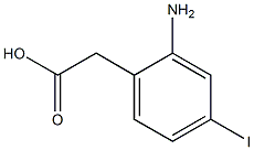 2-(2-Amino-4-iodophenyl)acetic acid 구조식 이미지