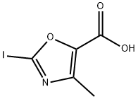 2-Iodo-4-methyloxazole-5-carboxylic acid Structure