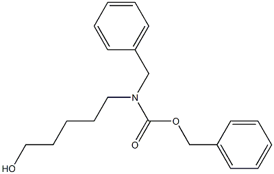 Benzyl benzyl(5-hydroxypentyl)carbamate 구조식 이미지