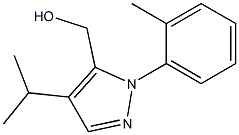 (4-isopropyl-1-o-tolyl-1H-pyrazol-5-yl)methanol Structure