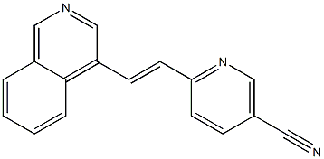 (E)-6-(2-(isoquinolin-4-yl)vinyl)nicotinonitrile 구조식 이미지