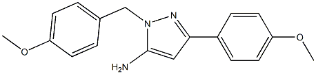 1-(4-methoxybenzyl)-3-(4-methoxyphenyl)-1H-pyrazol-5-amine 구조식 이미지