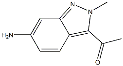 1-(6-amino-2-methyl-2H-indazol-3-yl)ethanone 구조식 이미지