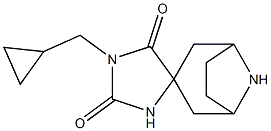 1'-(cyclopropylmethyl)-8-azaspiro[bicyclo[3.2.1]octane-3,4'-imidazolidine]-2',5'-dione 구조식 이미지