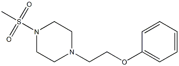 1-(methylsulfonyl)-4-(2-phenoxyethyl)piperazine 구조식 이미지