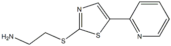 2-(5-(pyridin-2-yl)thiazol-2-ylthio)ethanamine 구조식 이미지