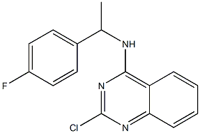 2-chloro-N-(1-(4-fluorophenyl)ethyl)quinazolin-4-amine Structure