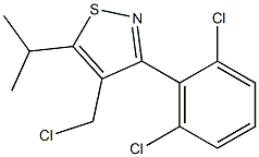 4-(chloromethyl)-3-(2,6-dichlorophenyl)-5-isopropylisothiazole Structure