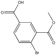 4-bromo-3-(methoxycarbonyl)benzoic acid Structure