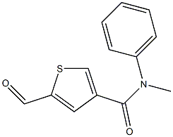 5-formyl-N-methyl-N-phenylthiophene-3-carboxamide Structure