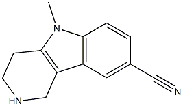 5-methyl-2,3,4,5-tetrahydro-1H-pyrido[4,3-b]indole-8-carbonitrile 구조식 이미지