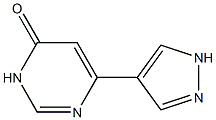 6-(1H-pyrazol-4-yl)pyrimidin-4(3H)-one Structure