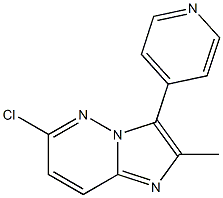 6-chloro-2-methyl-3-(pyridin-4-yl)imidazo[1,2-b]pyridazine Structure