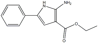 ethyl 2-amino-5-phenyl-1H-pyrrole-3-carboxylate 구조식 이미지