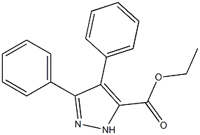 ethyl 3,4-diphenyl-1H-pyrazole-5-carboxylate Structure