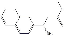 (S)-methyl 3-amino-3-(naphthalen-2-yl)propanoate 구조식 이미지
