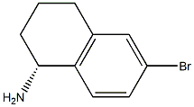 (R)-6-bromo-1,2,3,4-tetrahydronaphthalen-1-amine 구조식 이미지