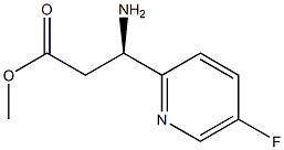 (R)-methyl 3-amino-3-(5-fluoropyridin-2-yl)propanoate Structure