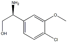 (S)-2-amino-2-(4-chloro-3-methoxyphenyl)ethanol 구조식 이미지