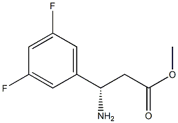 (S)-methyl 3-amino-3-(3,5-difluorophenyl)propanoate 구조식 이미지