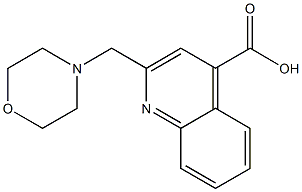 2-Morpholin-4-ylmethyl-quinoline-4-carboxylic acid Structure