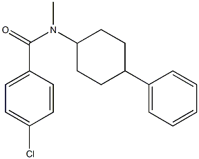 4-Chloro-N-methyl-N-(4-phenyl-cyclohexyl)-benzamide Structure