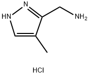 1-(4-methyl-1H-pyrazol-3-yl)methanamine dihydrochloride 구조식 이미지