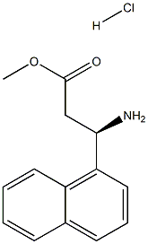 METHYL (3R)-3-AMINO-3-(NAPHTHALEN-1-YL)PROPANOATE HYDROCHLORIDE Structure