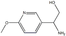 2-amino-2-(6-methoxypyridin-3-yl)ethanol Structure