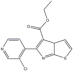 ethyl 5-(3-chloropyridin-4-yl)-3aH-thieno[2,3-b]pyrrole-4-carboxylate 구조식 이미지