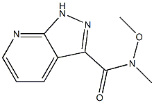 N-methoxy-N-methyl-1H-pyrazolo[3,4-b]pyridine-3-carboxamide Structure