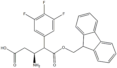 Fmoc-(S)-3-Amino-4-(3,4,5-trifluoro-phenyl)-butyric acid Structure