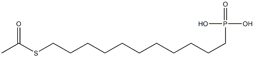 11-Acetylmercaptoundecylphosphonic acid 97% 구조식 이미지